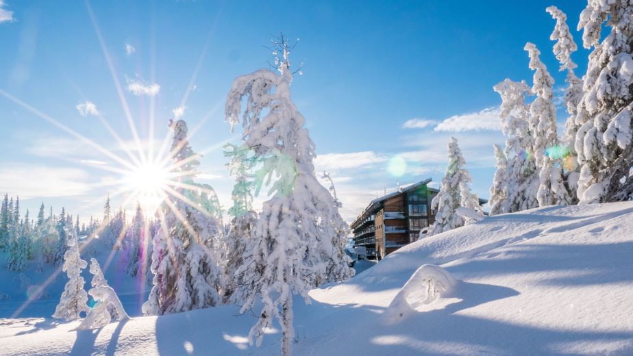Природа горнолыжного курорта в Швеции